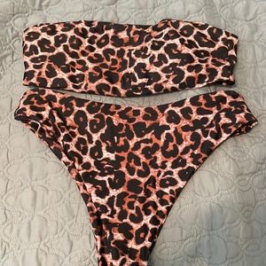 Zaful cheetah bikini set